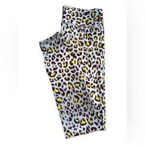 Terez Neon Leopard Leggings Small